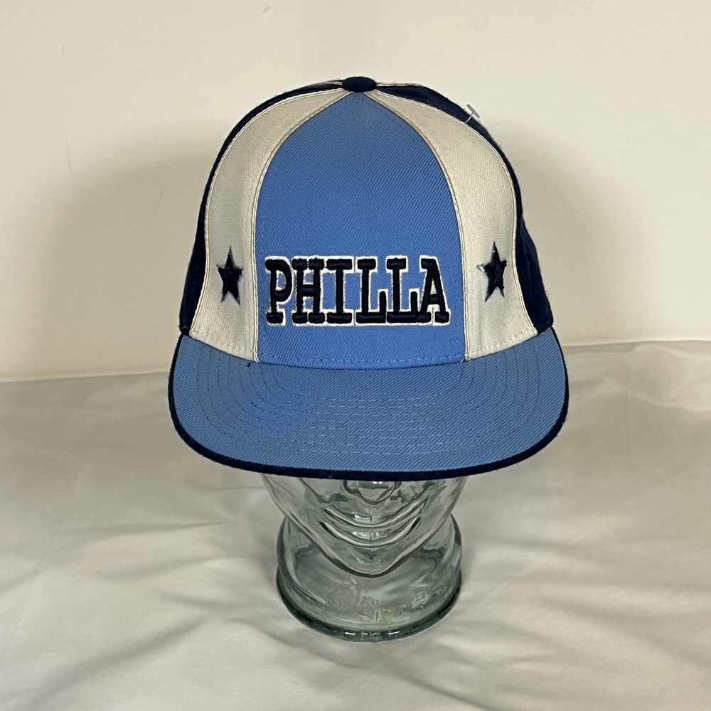 Philla Hat Cap Fitted Philadelphia 76ers NBA Basketball BO Collection Men Retro